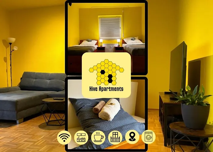 Hive - 3 Zw In Inkl Tv Und Grosse Balkon Апартаменты Ансбах